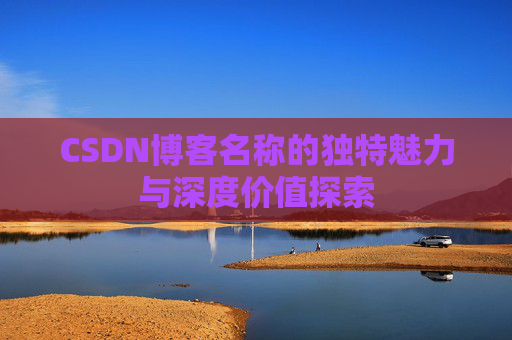 CSDN博客名称的独特魅力与深度价值探索